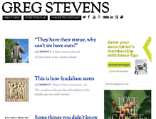 Tablet Screenshot of gregstevens.com